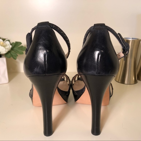 Talbots T Strap Studded High Heel Sandal - Picture 5 of 7